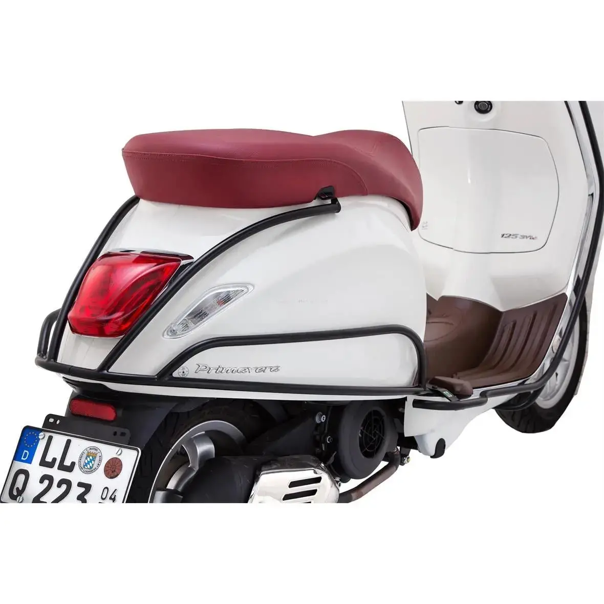 Crash Bar Side Panel Rear Gloss & Matt Black Piaggio | Vespa Primavera /Sprint 50-150Cc 1