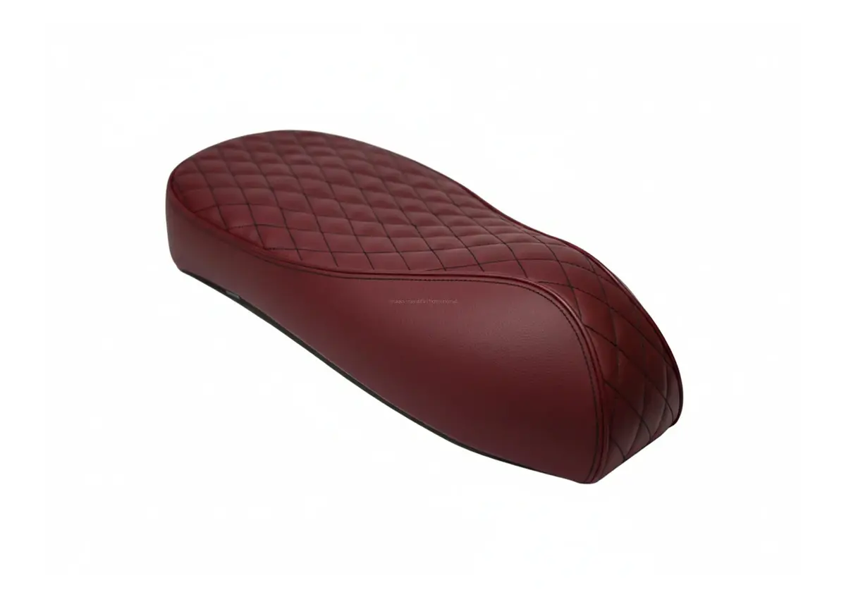 Custom Seat Black Diamond Stitch Merino Riona Red | Vespa Gts 125-310Cc ('14-) 1