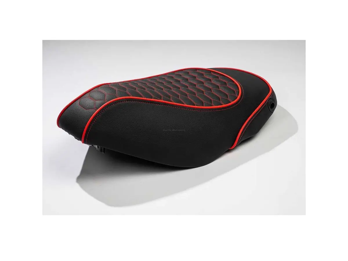 Custom Seat Black & Red | Piaggio Zip Ii/Zip Sp 1