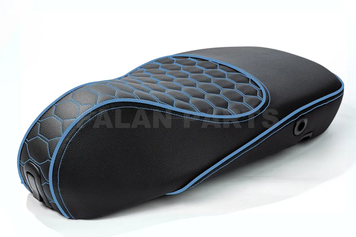Custom Seat Deluxe Audi Rs 50Th Blue | Vespa Sprint/ Primavera 50/125/150Cc 1