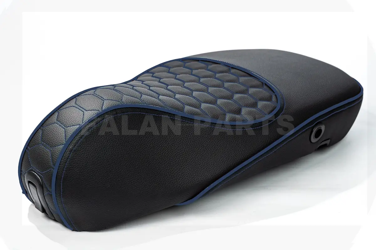 Custom Seat Deluxe Audi Rs Midnight Blue | Vespa Sprint/ Primavera 50/125/150Cc 1