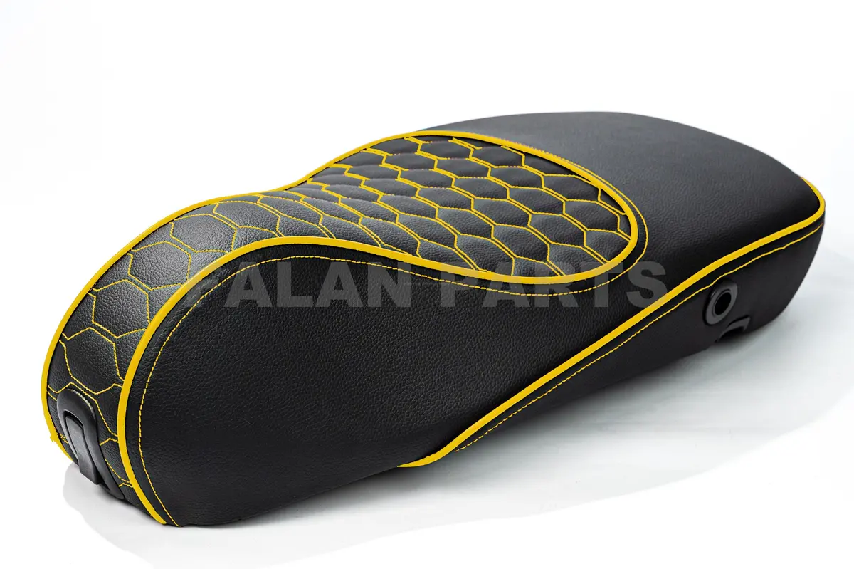 Custom Seat Deluxe Audi Rs Yellow | Vespa Sprint/ Primavera 50/125/150Cc 1