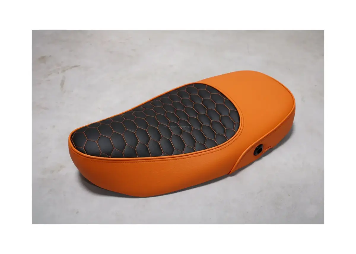 Custom Seat Deluxe Merino Kyalami Orange | Vespa Vespa S/Lx/Lxv/ Et2-4 50-150Cc 1