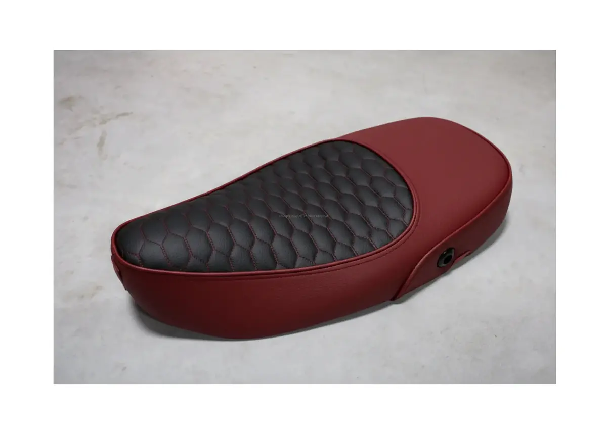Custom Seat Deluxe Merino Riona Red | Vespa Vespa S/Lx/Lxv/ Et2-4 50-150Cc 1