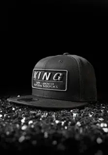 King Shocks 9Fifty Black W/ Black Chrome Logo (Snapback) Pt# App-Sb003 1