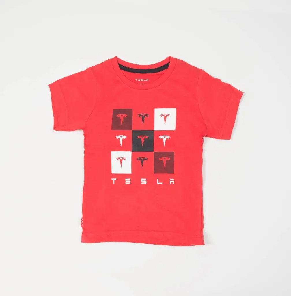 Kid's Red Checkered Tee 1