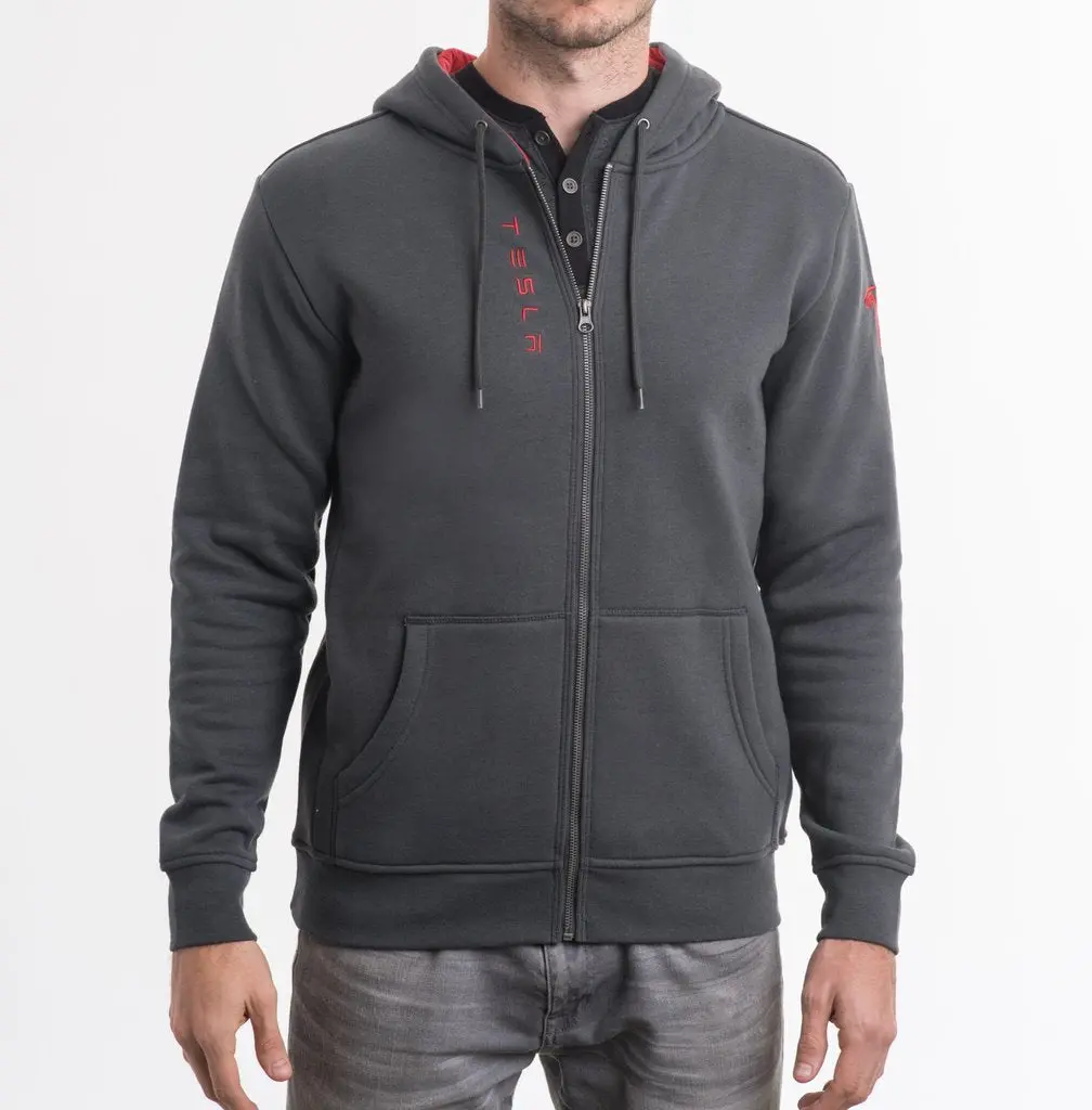 Men's Wordmark Hoodie, Gray 1