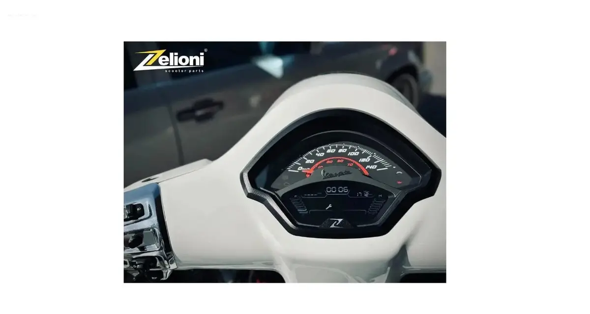 Deco Ring Zelioni Speedometer Black | Vespa Gts/Gts Super 125-300Cc (2023-) 1