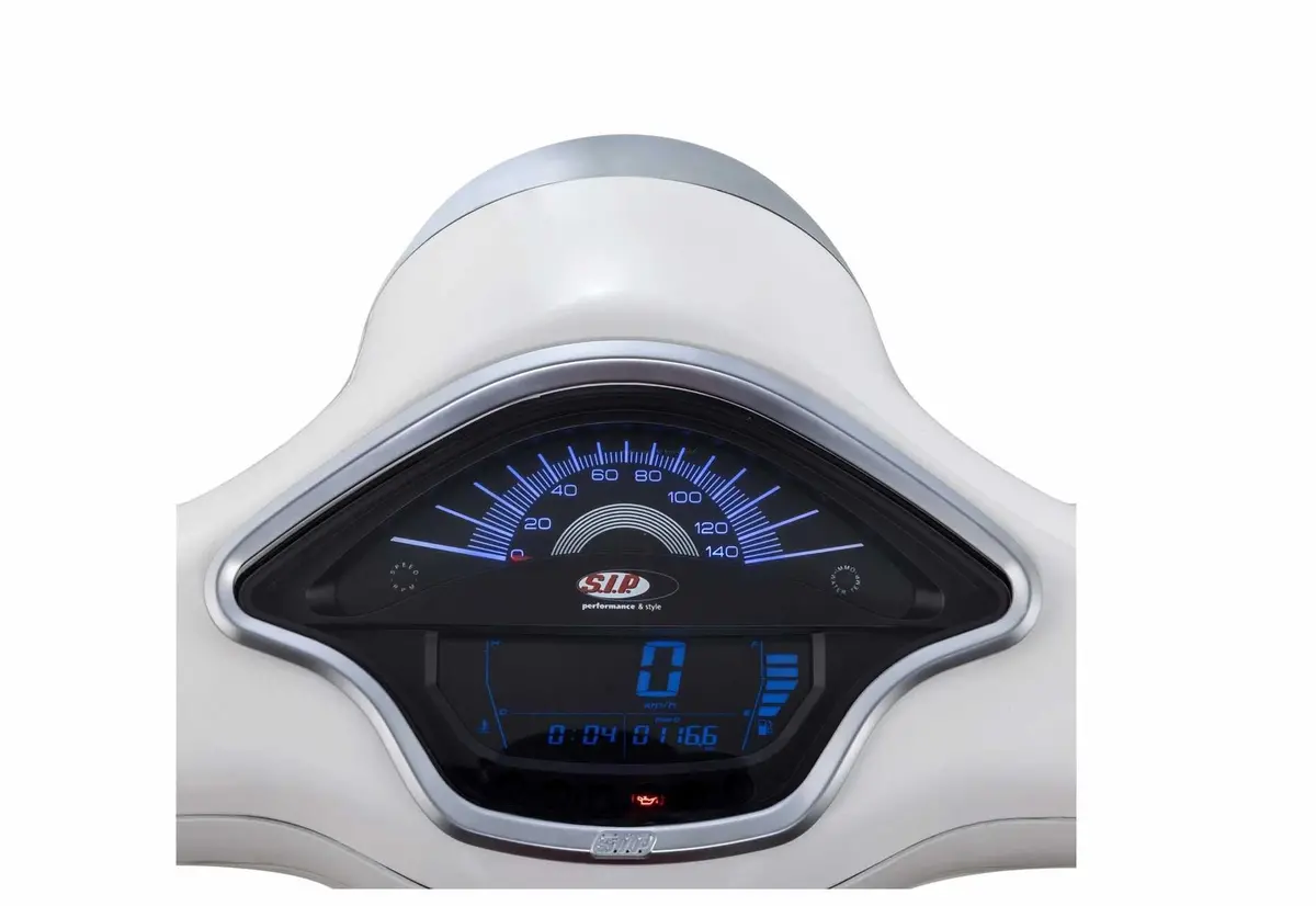 Deco Ring Speedometer/Handlebar Sip Matt Chrome | Vespa Primavera/Sprint 50-150Cc 2T/4T Ac 1