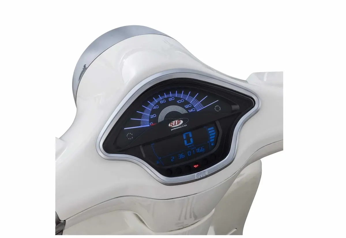 Deco Ring Speedometer/Handlebar Sip Matt Chrome | Vespa Primavera/Sprint 50-150Cc 2T/4T Ac 2