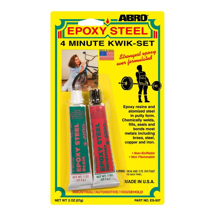 Abro 4-Minute Kwik Epoxy – Strong & Fast-Setting Epoxy For Repairs 1