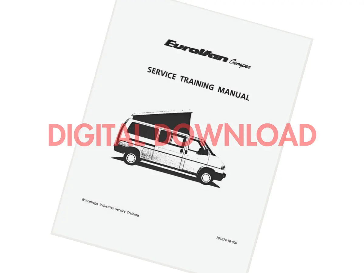 [Digital Download] Eurovan Winnebago Service Training Manual 1