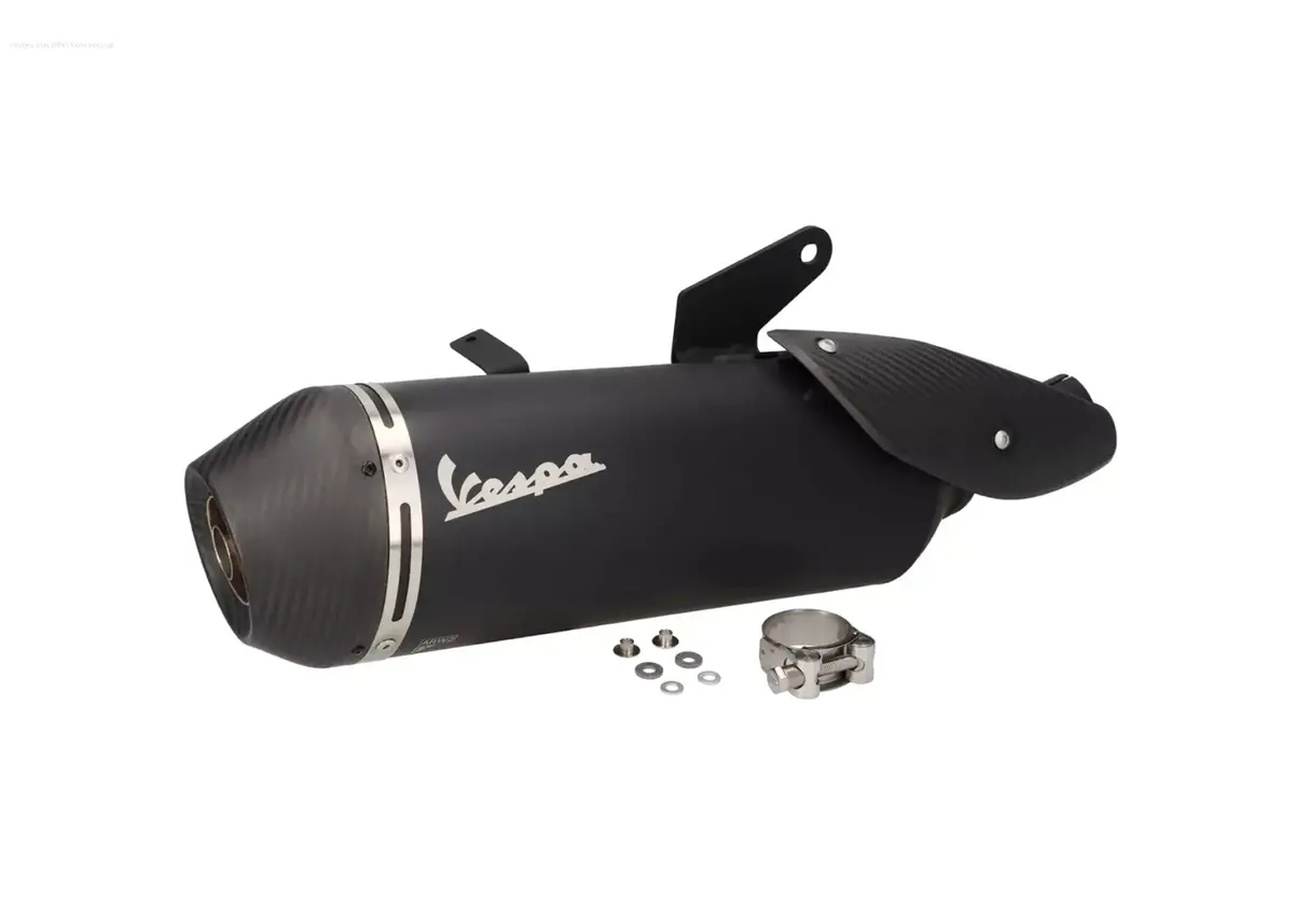 Exhaust System Carbon Vespa Dark Aluminium | Vespa Gts/Gtv 310Cc 1
