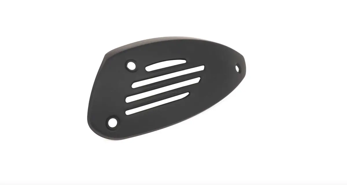 Exhaust Heat Shield Piaggio Matt Black | Vespa Gts/Gtv 125-300Cc 1