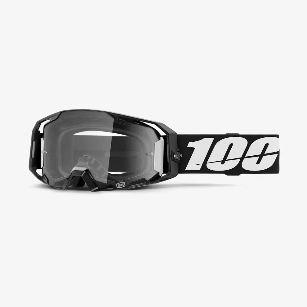 100 Percent Armega Dirt Bike Goggles & Motocross Goggles  Black 1