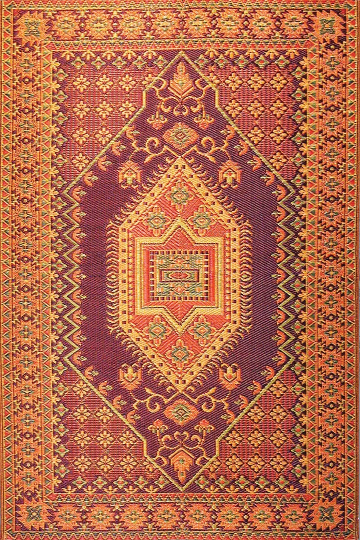 Recycled Outdoor Mat - Turkish Pattern 1