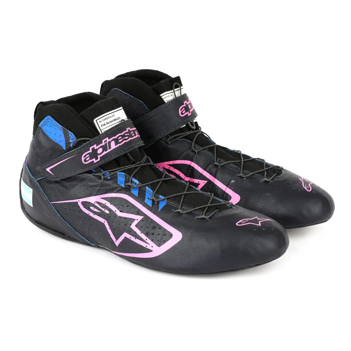 Season Launch Lot 156 - Franco Colapinto Alpine F1 Team 2025 Signed Un-Used Race Boots 1