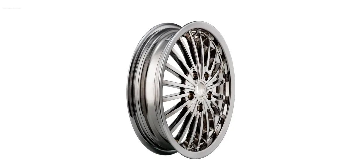 Rim Sip Mk I 3.0X12 Et20 5X86 Black Chrome | Vespa Gts/Gts Super/Gtv/Gt 60/Gt/Gt L 125-300Cc 1