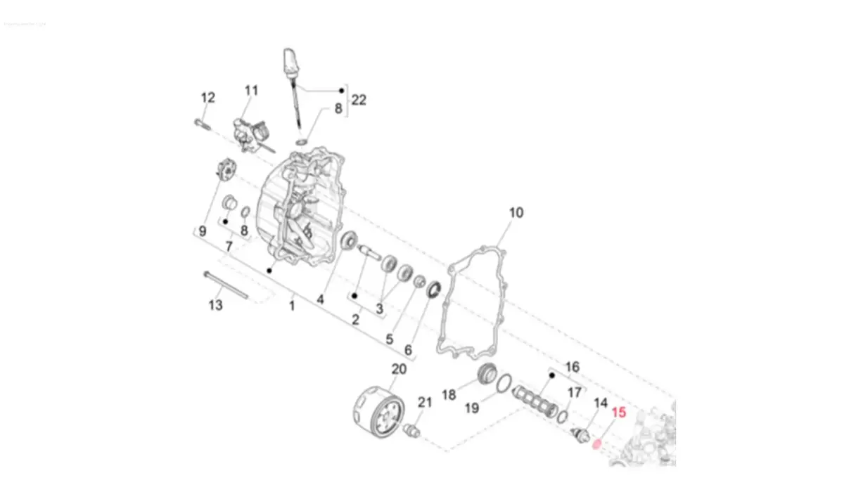 Washer Oil Pressure Sensor M10 Mm Piaggio | Vespa Gts/Gts Super/Gtv 300Cc Hpe (`18-) 1