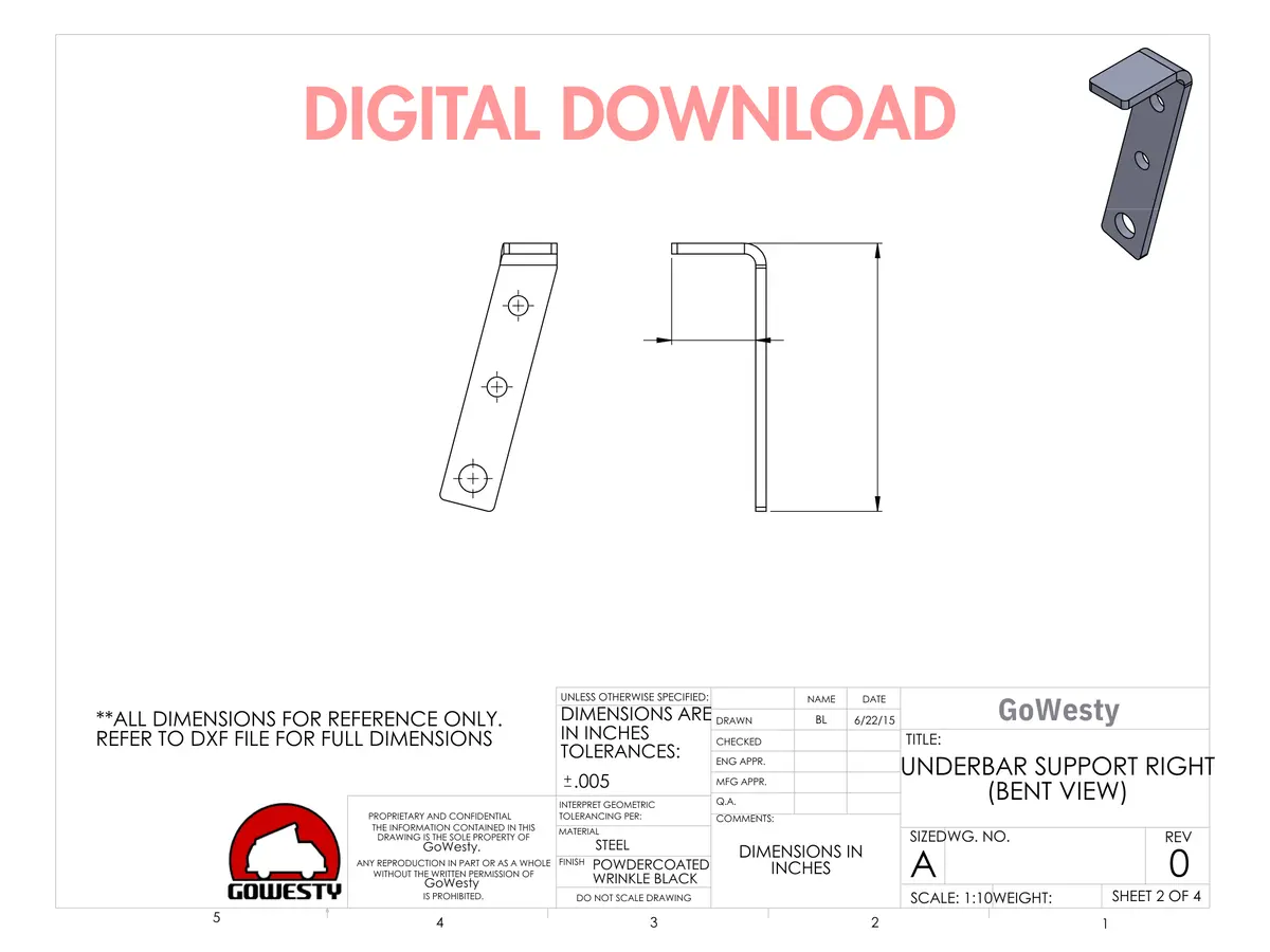 [Digital Download] Transmission Underrun Bar Supports For Syncro 1