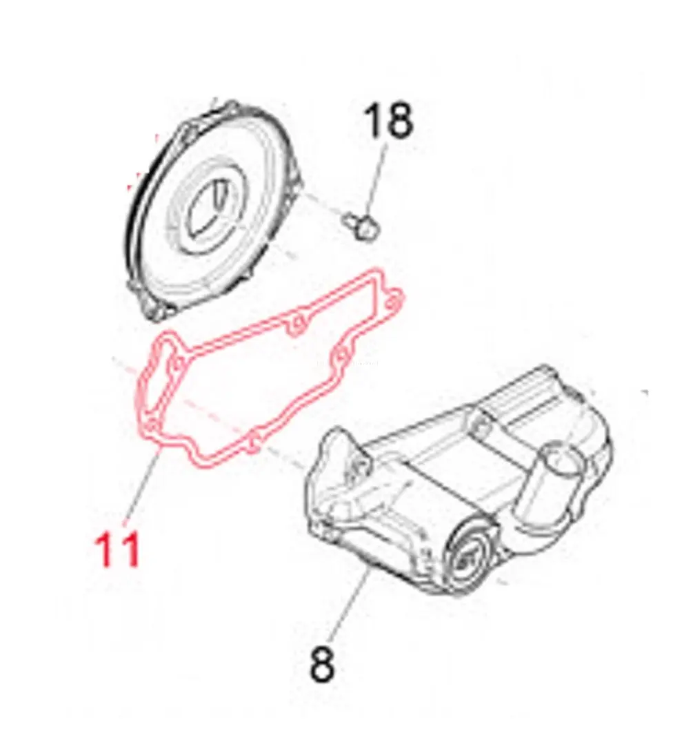 Gasket Piaggio Oilpan | Vespa Et4/Lx/S/Primavera/ Sprint 50Cc 4T 1