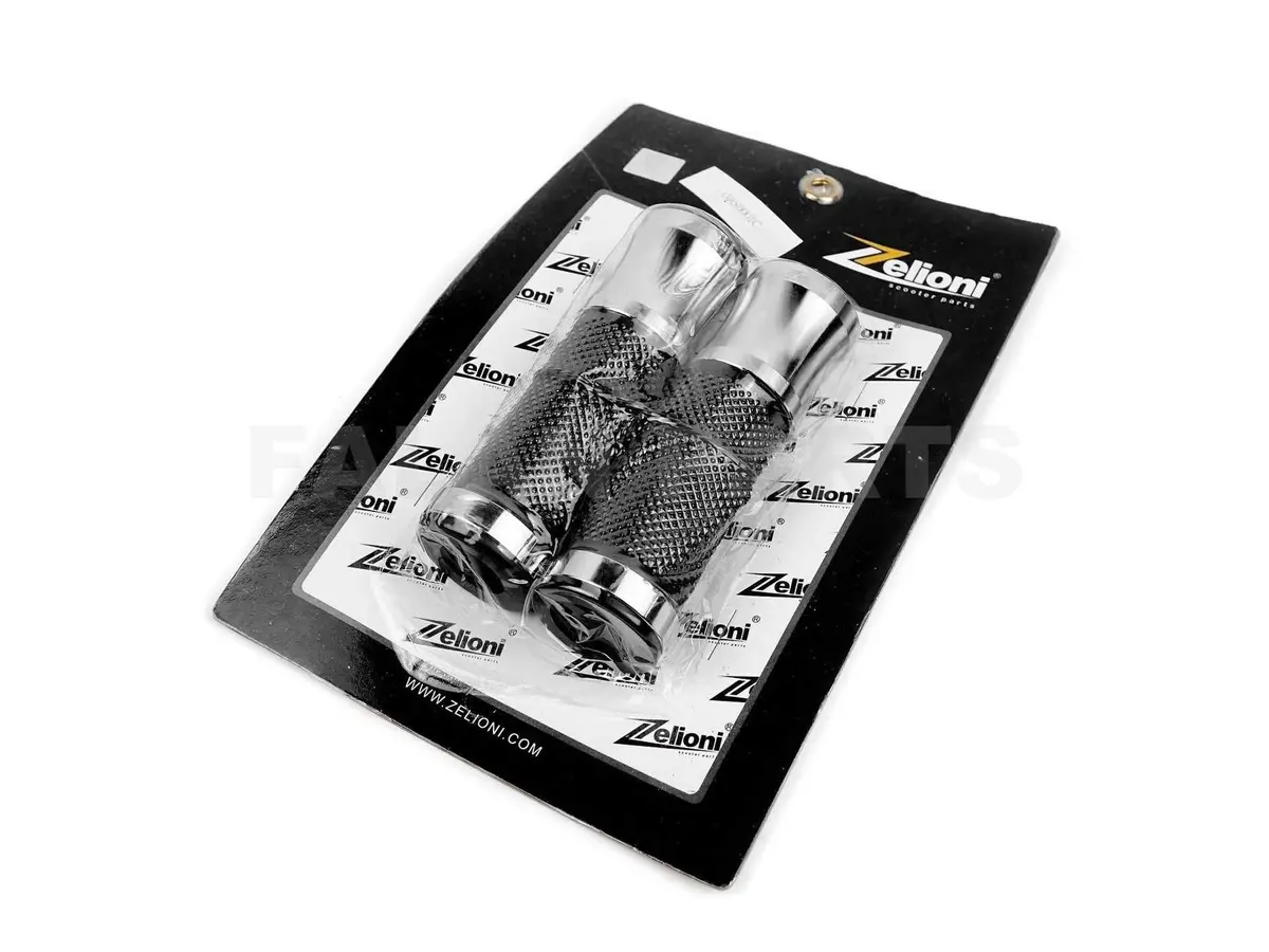 Grips Zelioni Silver | Vespa Sxl/Et/Lx /Lxv/S/ Primavera/Sprint/Gtv/Gt 60 1