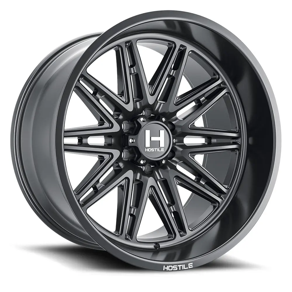 Hostile H126 Maniac 20X12 6X5.5 -44 Offset Asphalt Set Of 4 -  H126-2012655047Bb 1