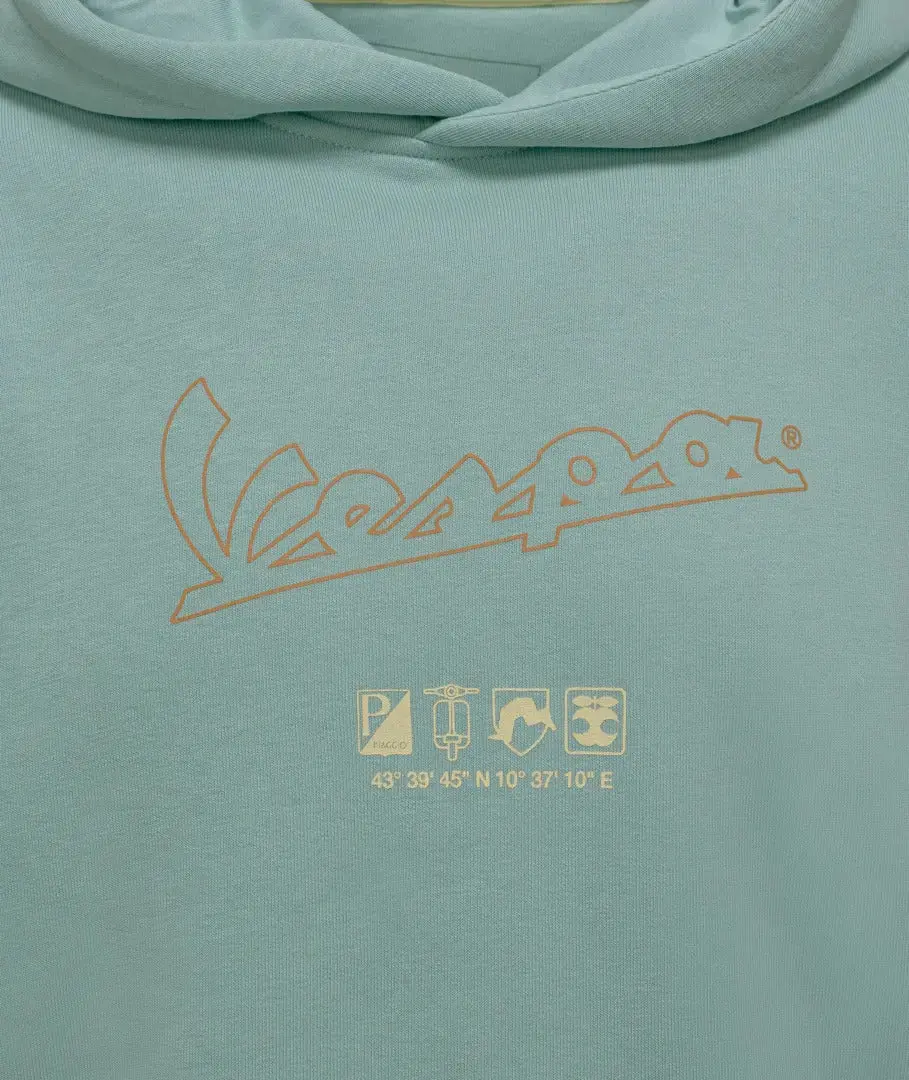 Hoodie Vespa Primavera Origin Green | Unisex 3