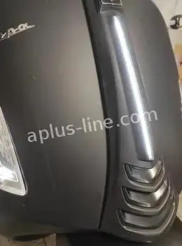 Horn Cover Led Light Kit Aplus Matt Black | Vespa Gts/Gts Super/Gtv 125-300Cc Hpe ('18-) 1