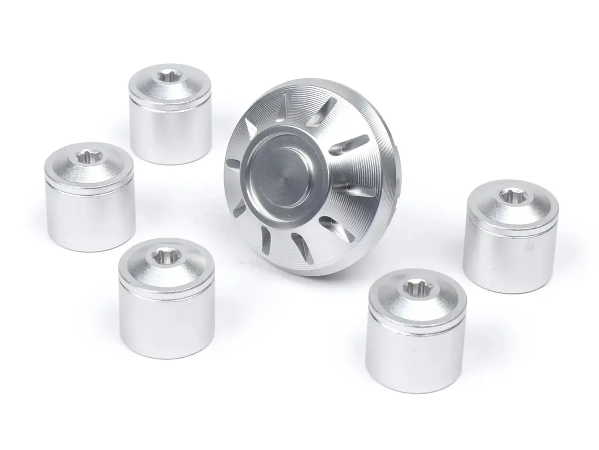 Hub Nut Cover Rim Set With Wheel Nut Covers Moto Nostra | Vespa/Piaggio Models 50-500Cc 1