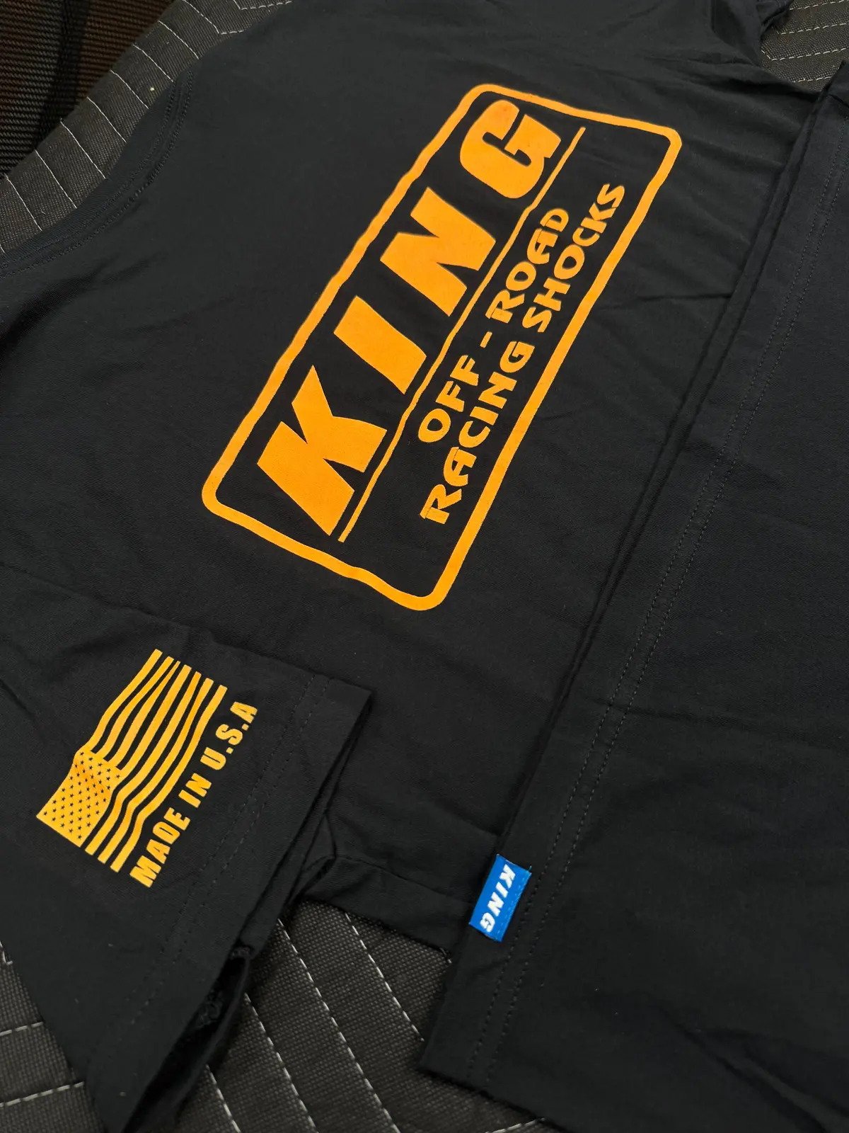 King Shocks Black Tee W/Orange Logo 1