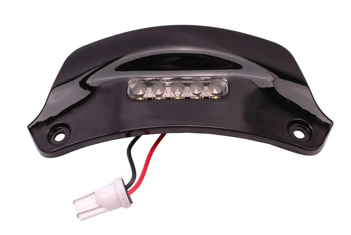 Led License Plate Light Gloss Black | Vespa Sprint/Primavera 50-150Cc 1