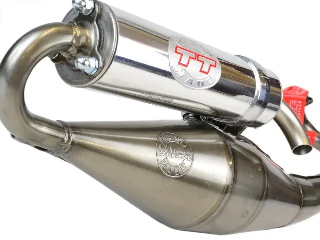 Leo Vince Tt Handmade Exhaust For Kymco And Sym 2 Stroke Scooters 1