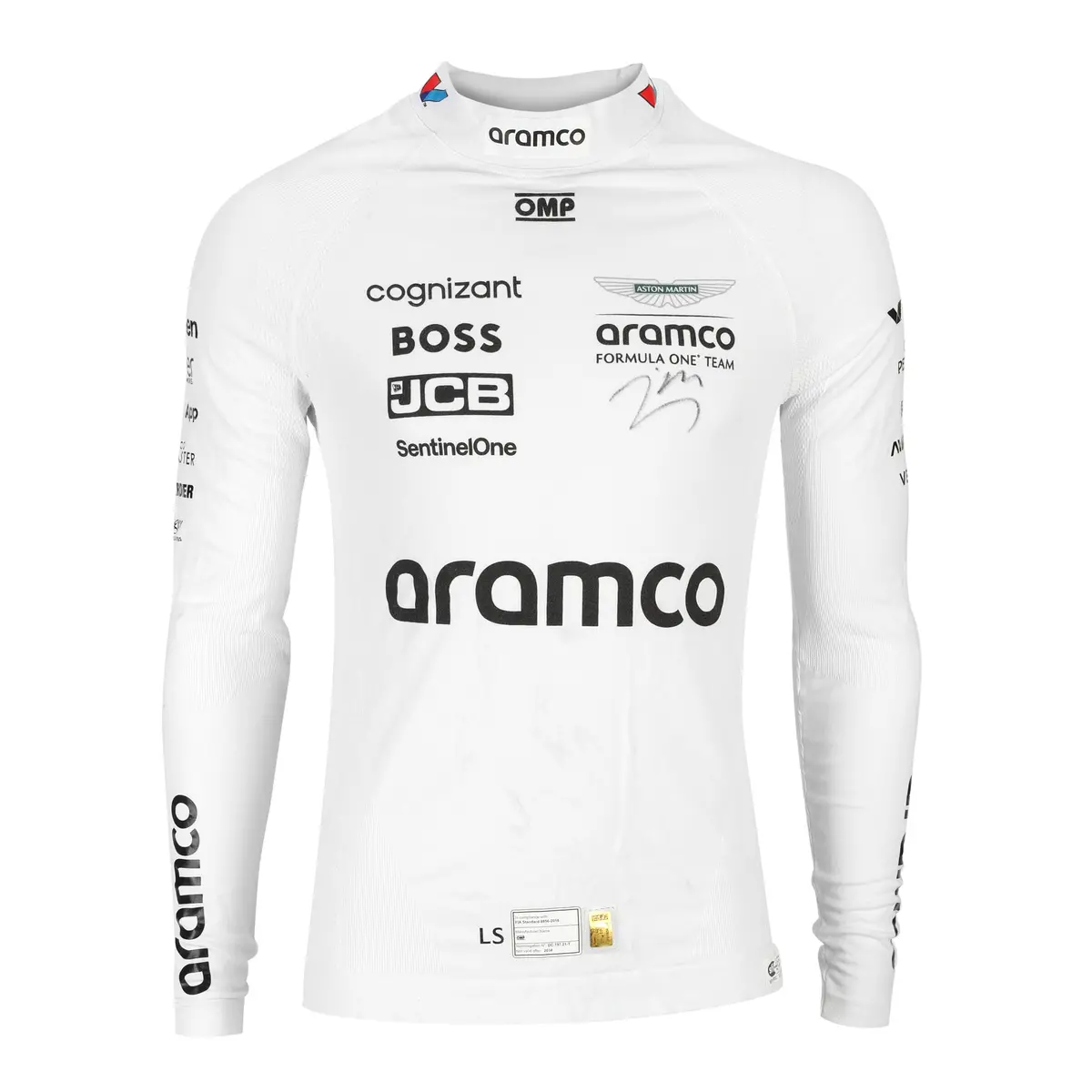 Season Launch Lot 160 - Lance Stroll Aston Martin F1 Team 2024 Signed Race Nomex - Japan Gp 1