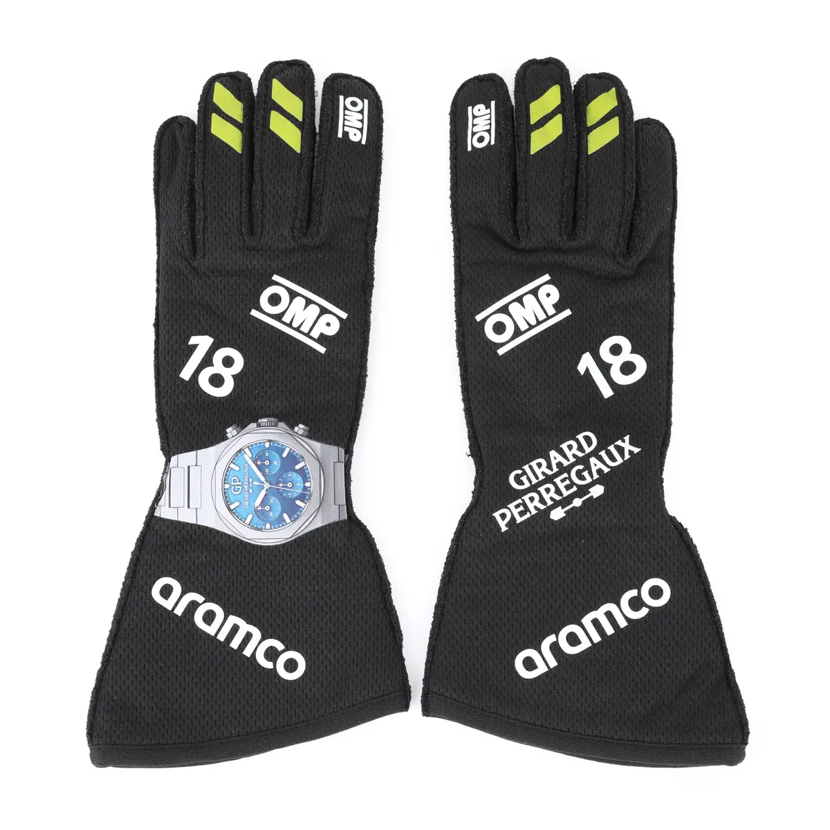 Season Launch Lot 159 - Lance Stroll Aston Martin F1 Team 2024 Race Spec Gloves - Un-Signed 1