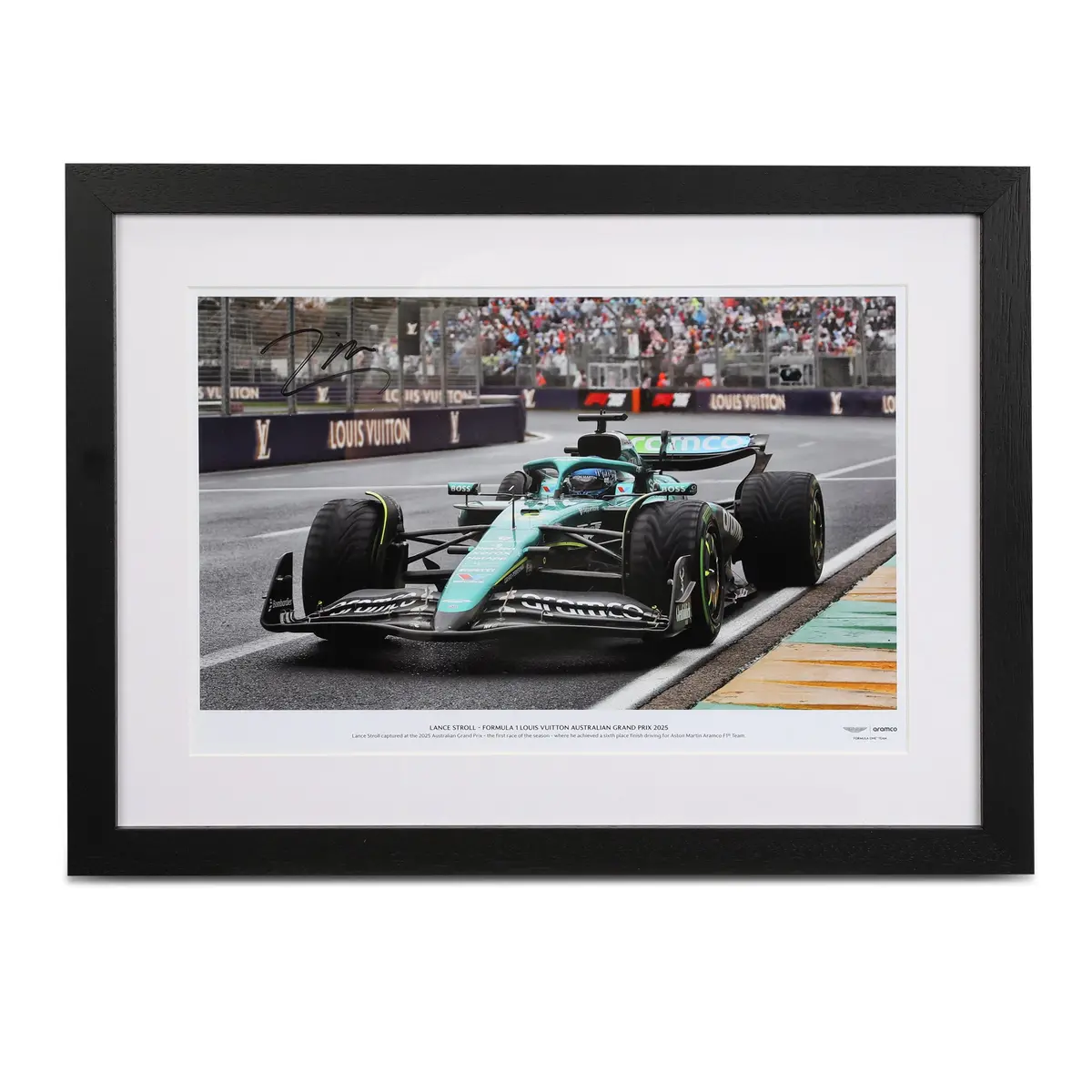 Lance Stroll 2025 Signed Photo Australian Gp 1