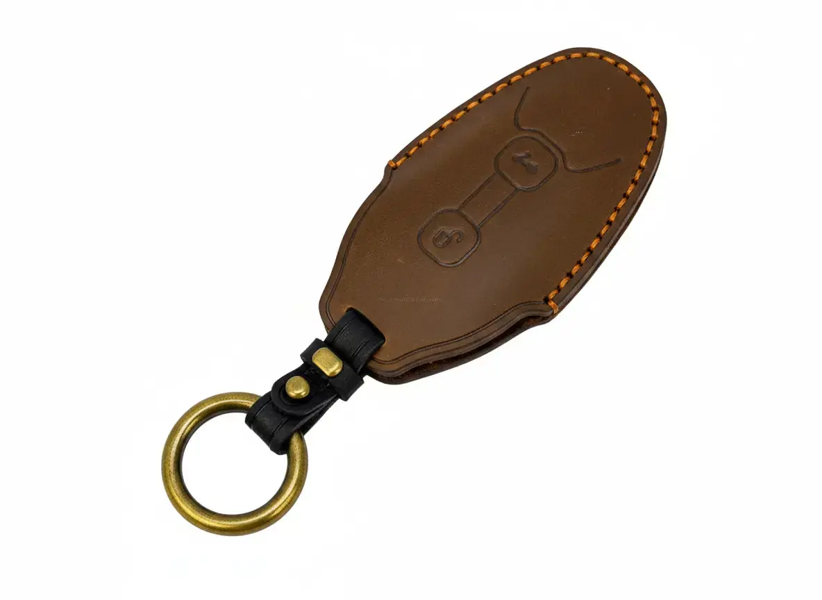 Leather Key Cover Brown | Vespa Gts/Gtv 125-310Cc ('23-) 1