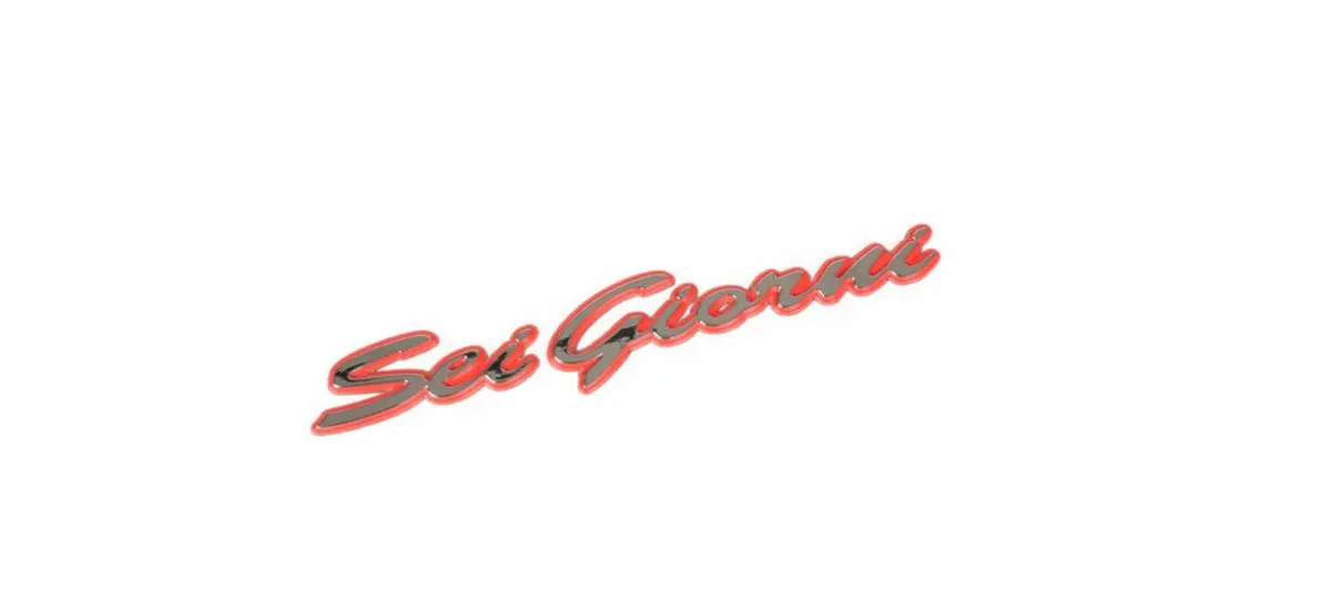 Logo Sei Giorni Piaggio | Vespa Gts/Gtv/ Gt 125-300Cc 1