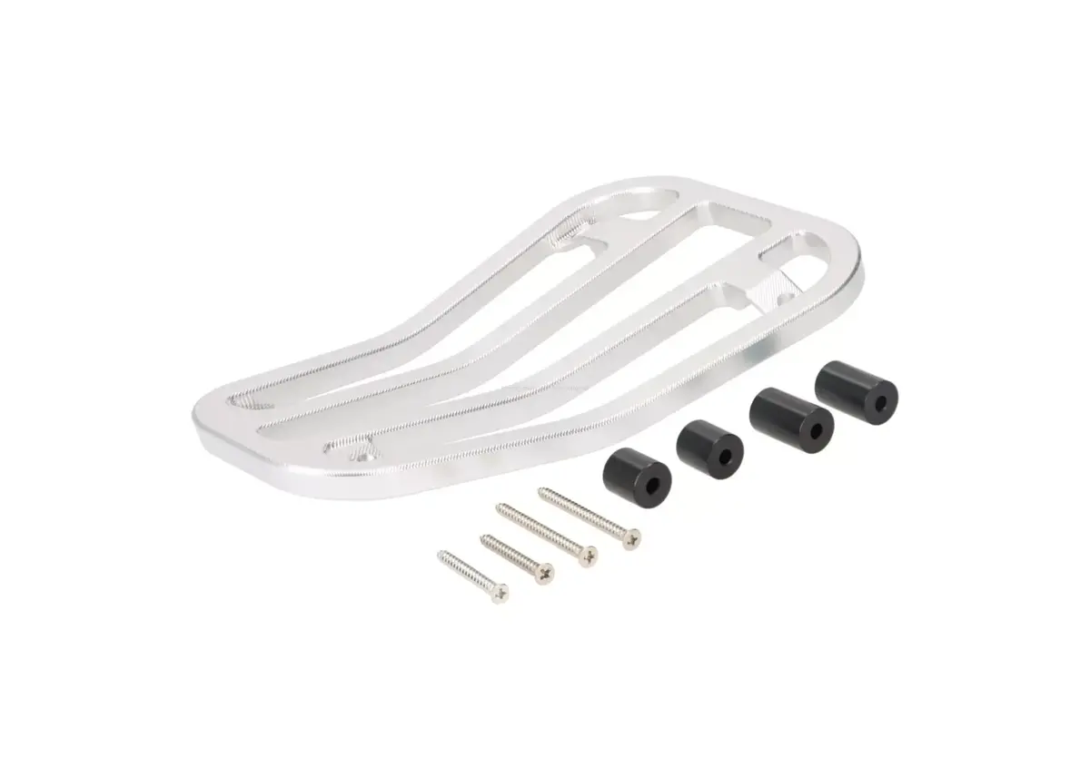 Luggage Carrier Floor Board Moto Nostra Cnc Silver | Vespa Primavera/Sprint 50-150Cc 1