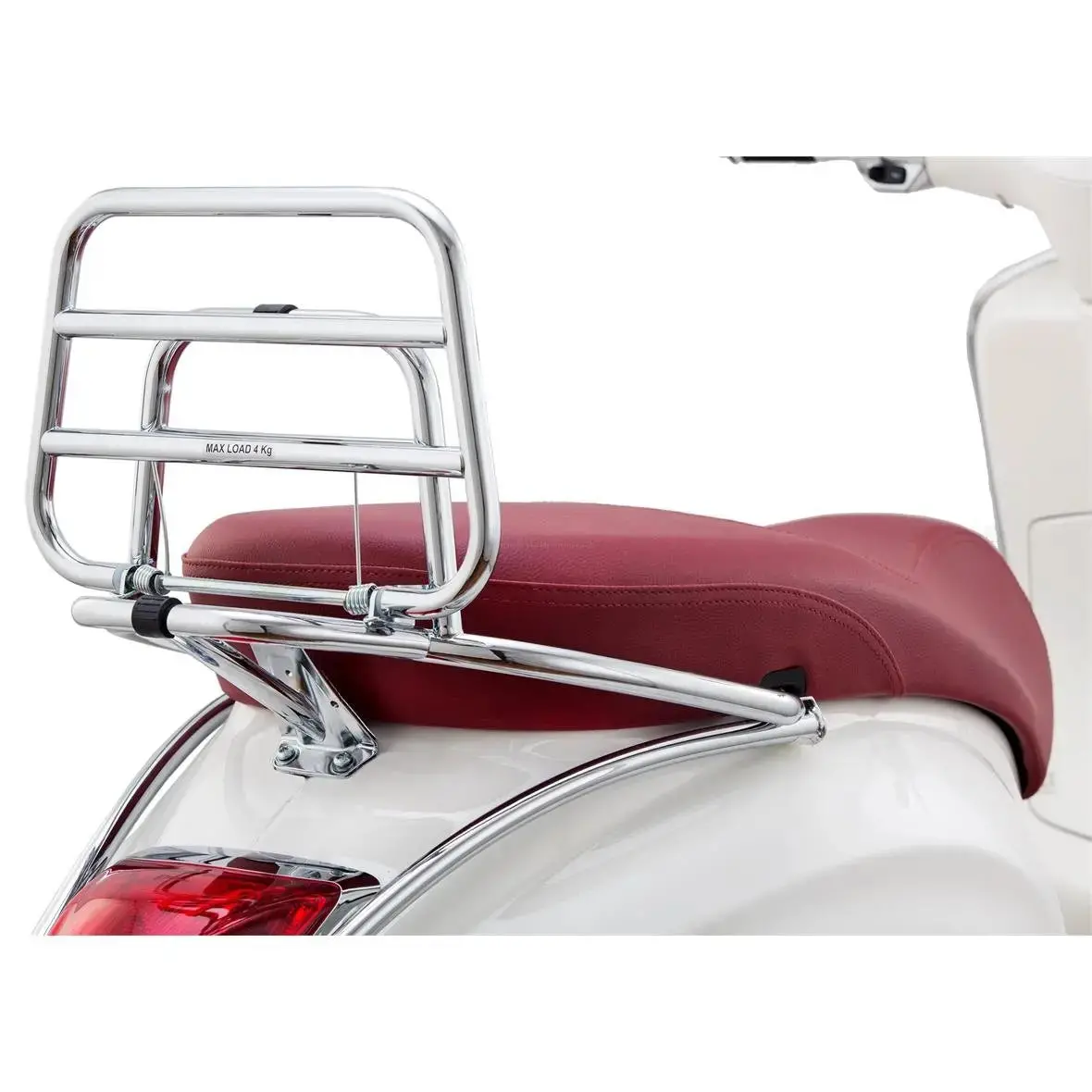 Luggage Carrier Rear Piaggio Chrome | Vespa Primavera/Sprint/Elettrica 50-150Cc 1