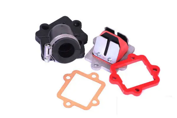 Mvt Minarelli Horizontal 19Mm-21Mm Intake Manifold With Reed Cage. 1