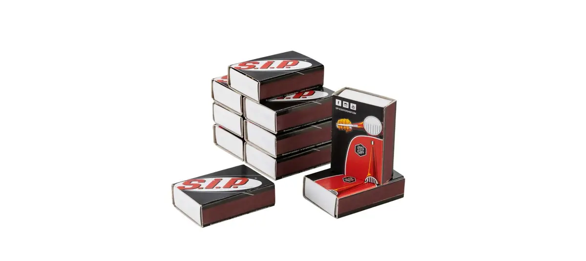 Matchbox Sip With Vespa Motif 1