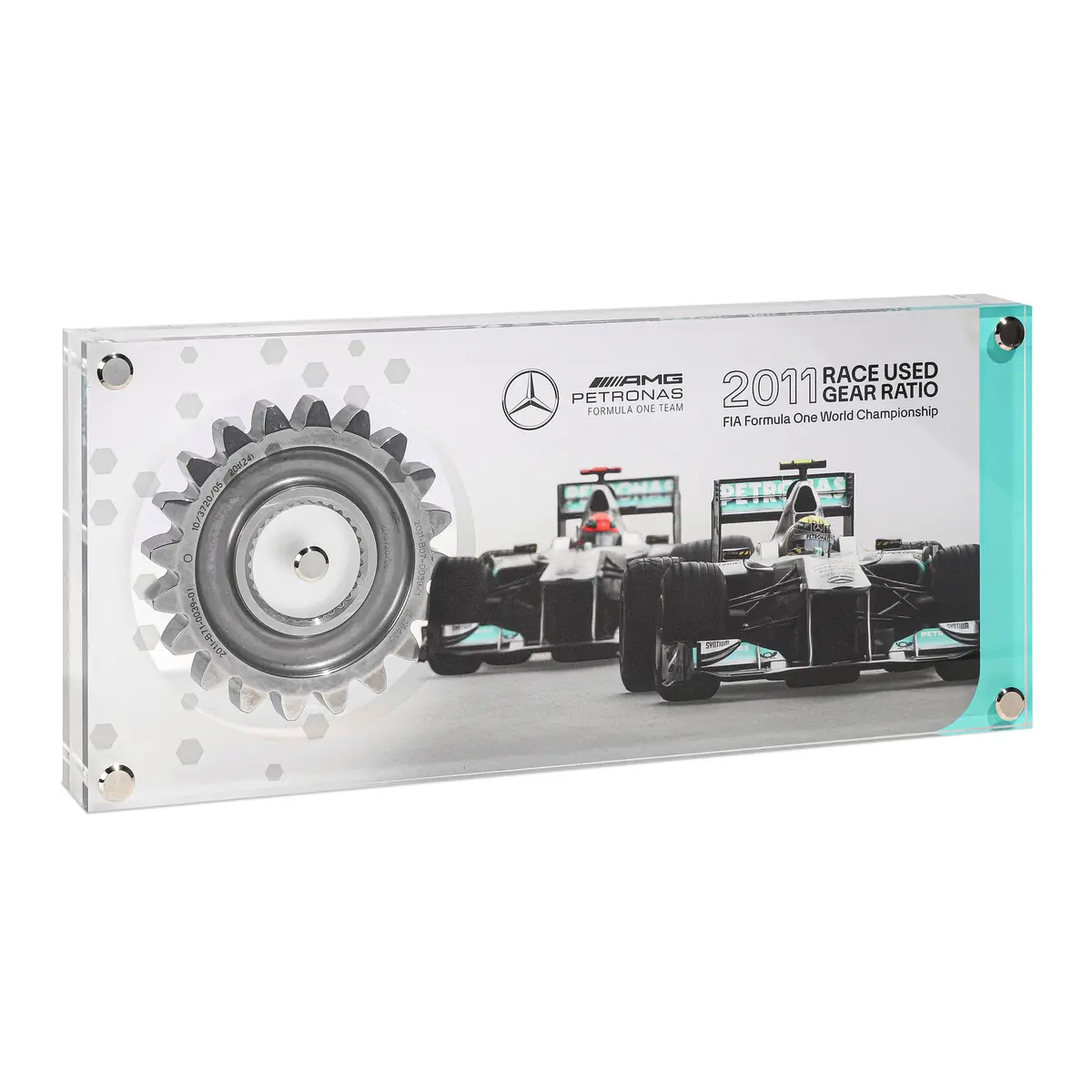 Mercedes Amg Petronas 2011 Gear Ratio In Acrylic 1