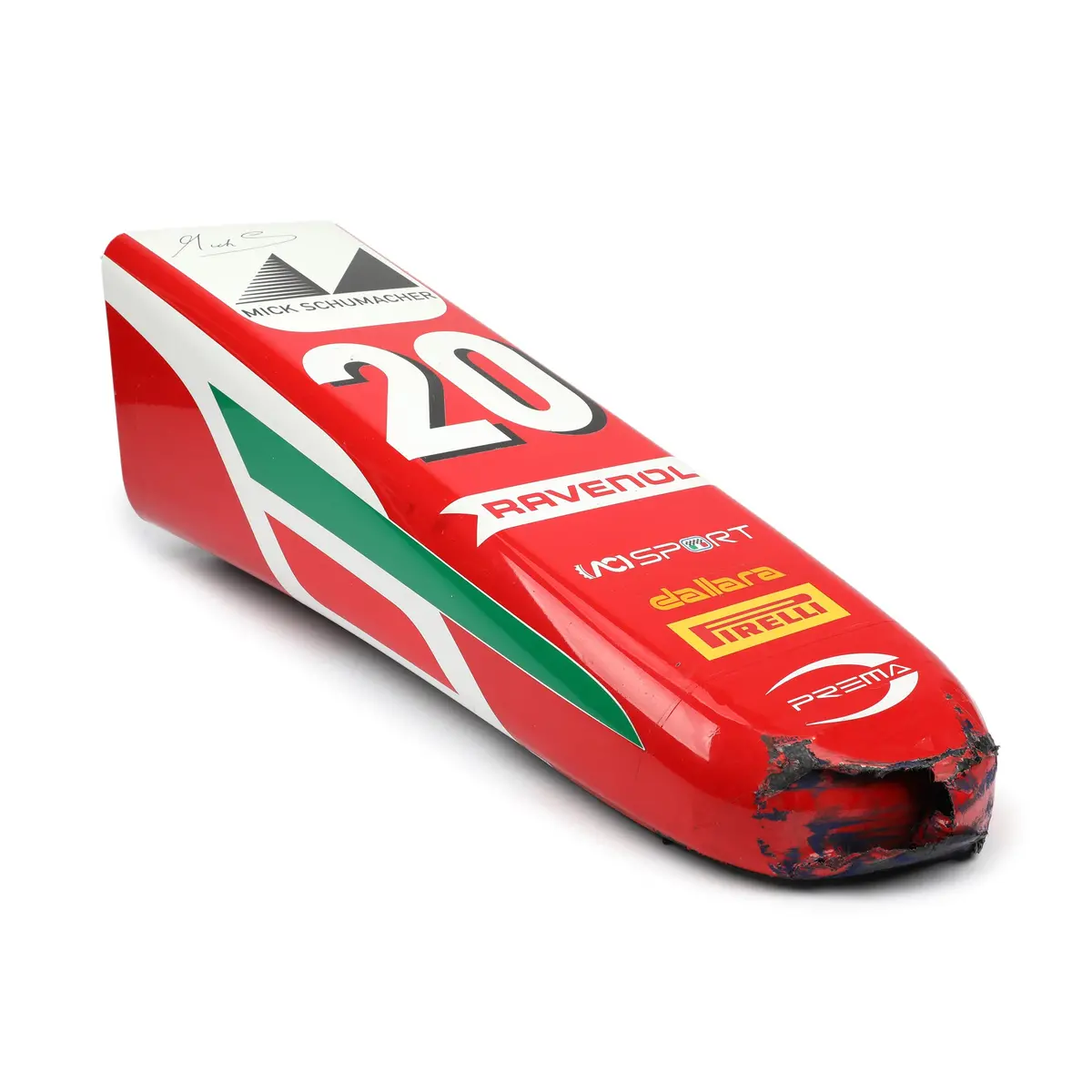 Season Launch Lot 151 - Mick Schumacher Signed Prema Racing F2 Nose Cone 1