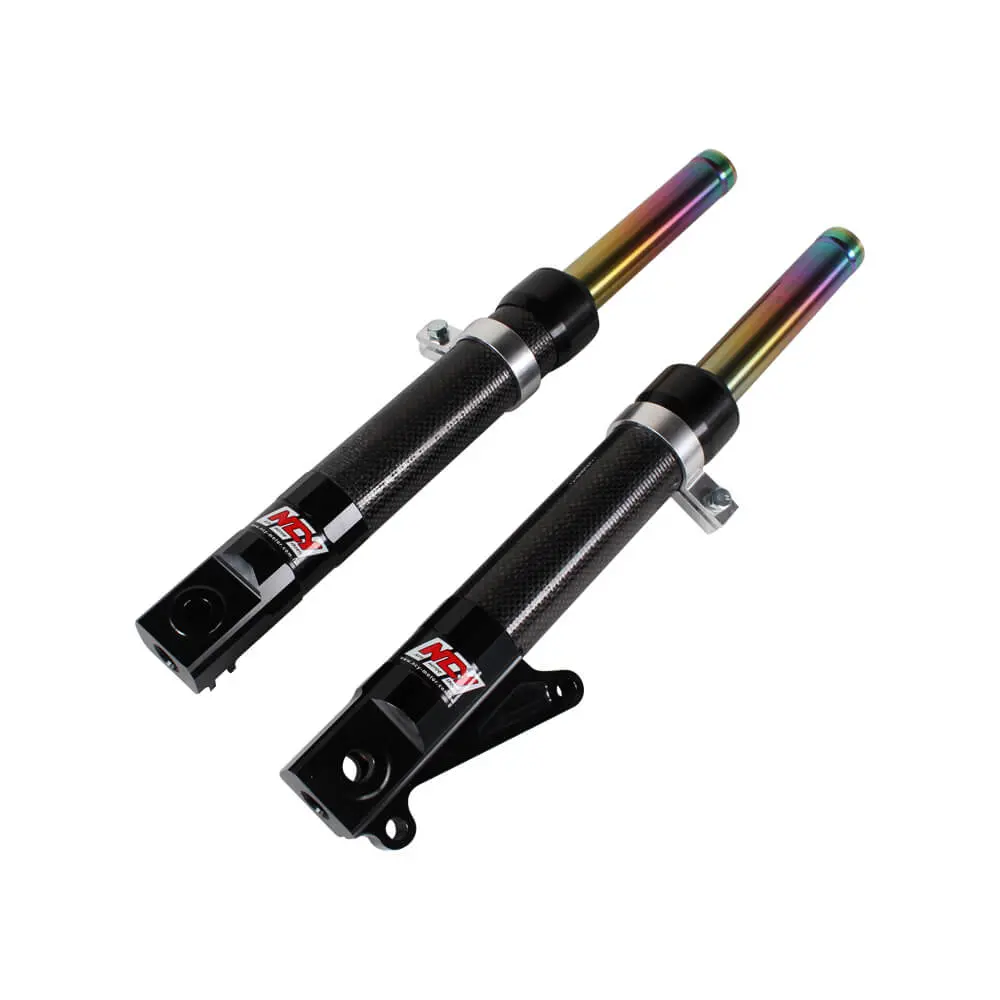 Ncy Carbon Disk Type Forks For The Honda Ruckus And Dio 1