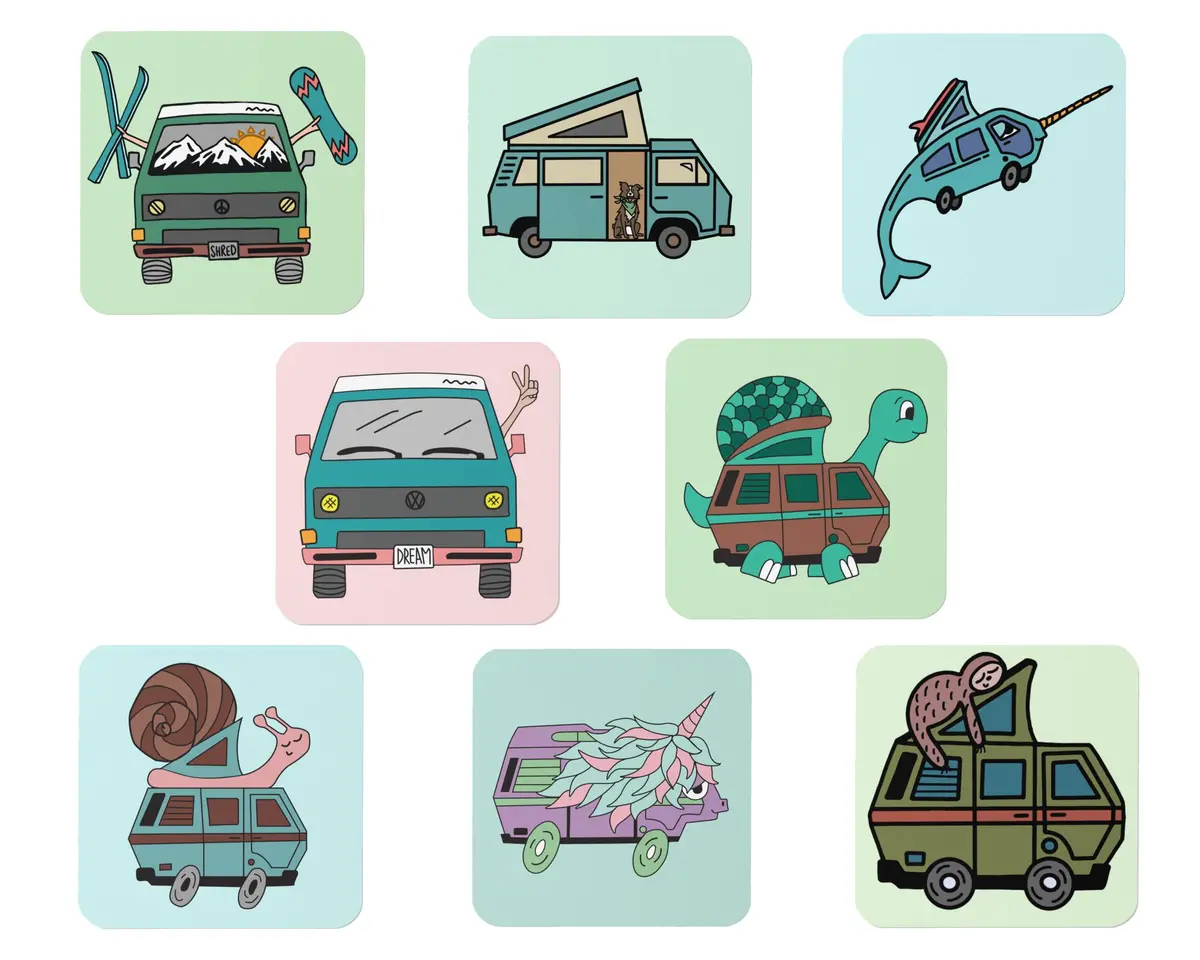 Gab Nelson Coaster Bundle (Set Of 8) 1