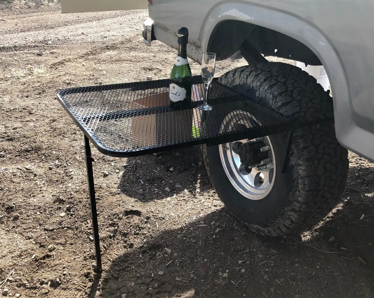 Large Steel Tire Table 1