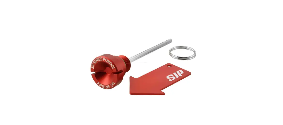 Oil Filler Screw Engine Oil Sip Series Pordoi Red Matt | Vespa Gts Super/Super Sport (Ab 04/13)/ Gts/Gts Super/Gtv 125-300Cc 1