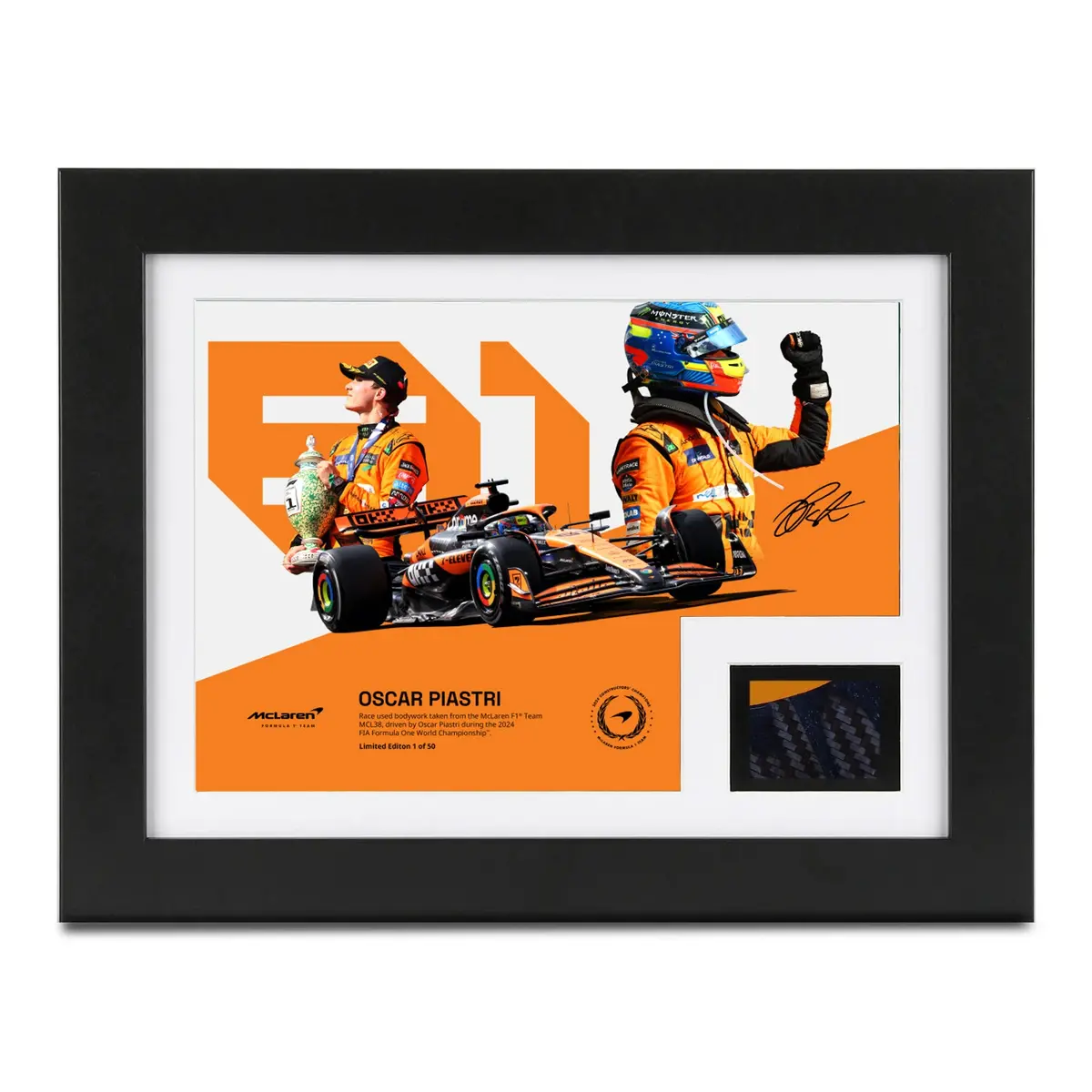 Limited Edition Oscar Piastri 2024 Constructors’ Champions Bodywork & Photo 1