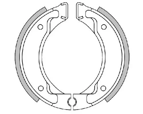 Polini Rear Brake Pads For The Yamaha Zuma 50Cc 1